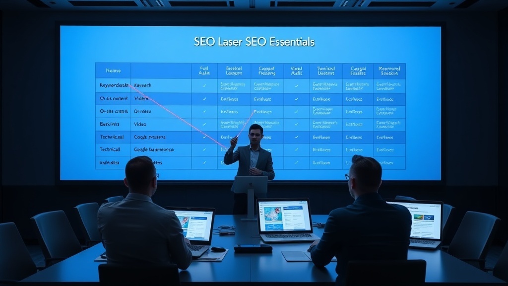 טבלת בסיס: מה חייב להיות בכל קידום אתרים אורגני רציני